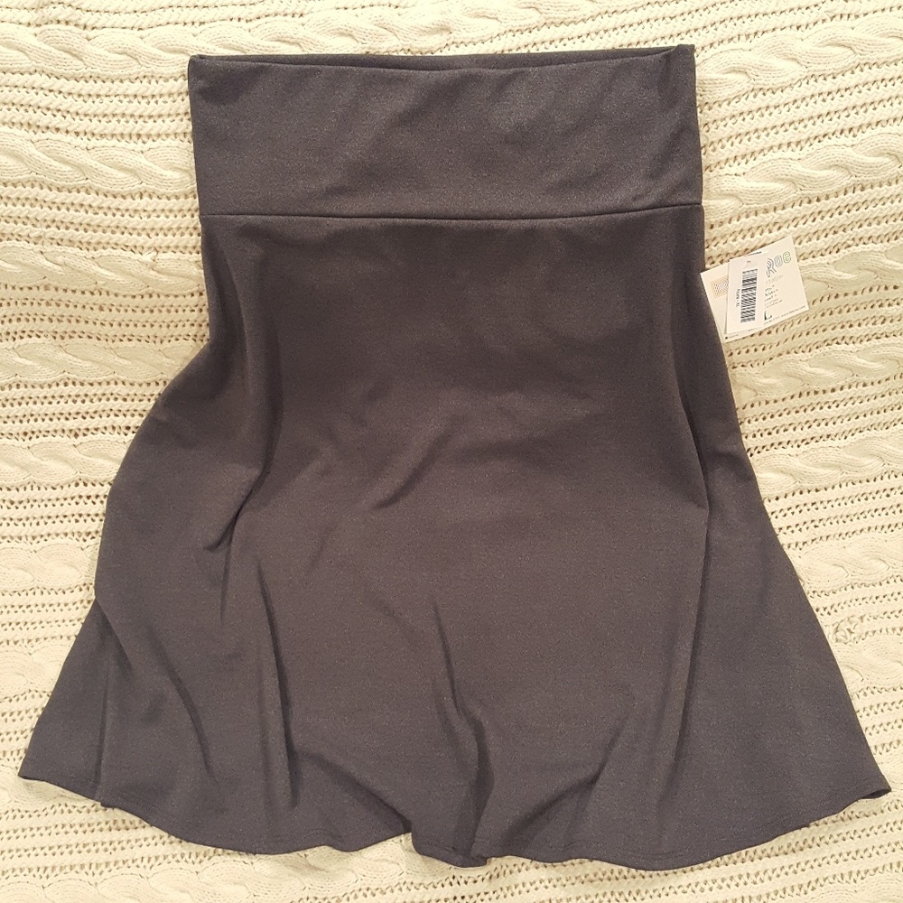 Lularoe Azure Skirt Grey